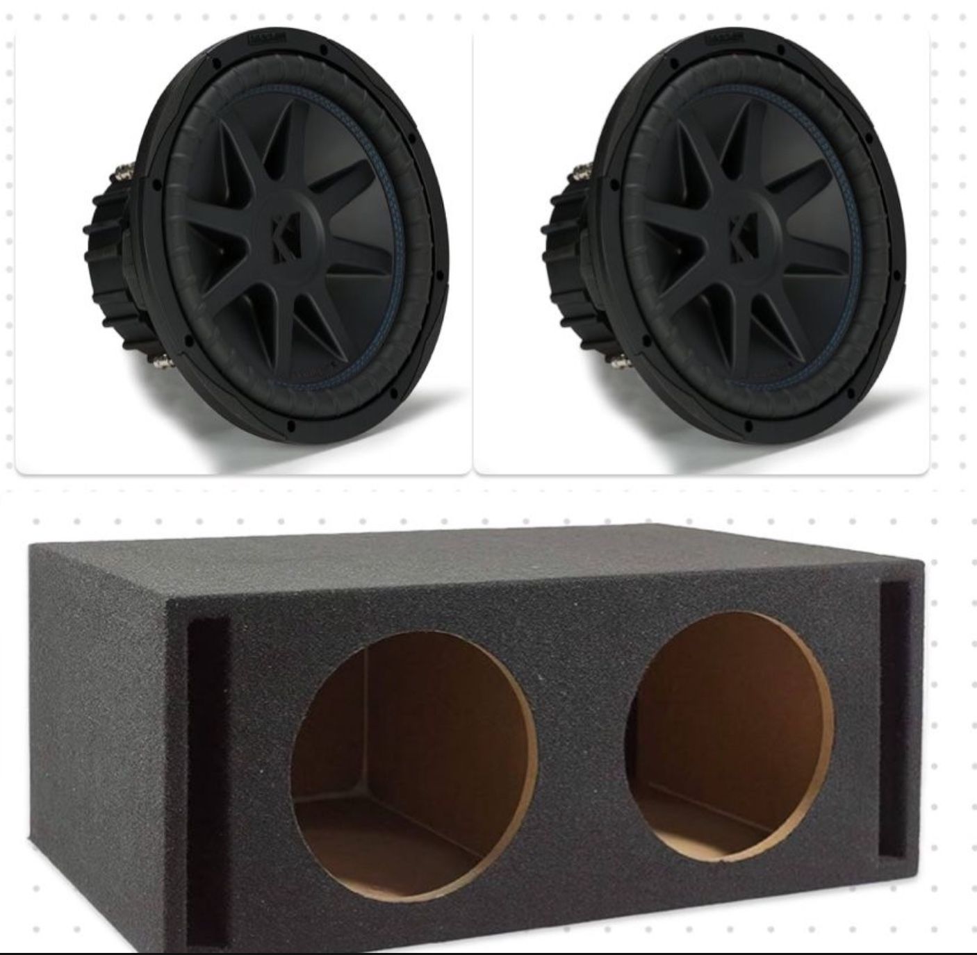 New 12” Kicker Cvx Subwoofers And Ported Box