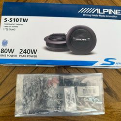Alpine S-S10TW Tweeters & Install Kit