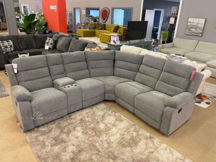 David Smoke Upholstered Reclining Sectional Sofa Coaster