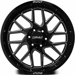 (Set-4) Axe BTO-3 20x10 5x127/5x139.7 -19mm Black Milled Wheels Rims 20 Inch