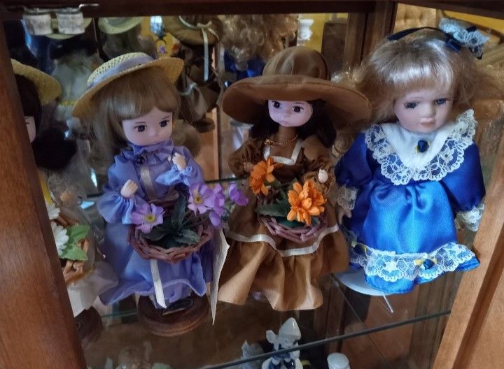 Porcelain "Bradley Dolls" (12 for $30)