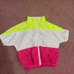 New Small Neon 80s Jacket Outfit Rave Top Costume Festival