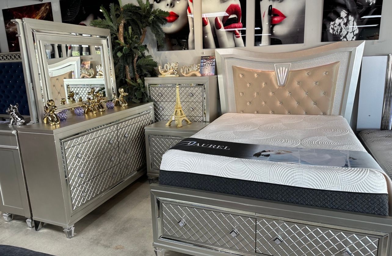 New Bedroom Set In Box 📦 Finance Available No Credit Needed $39 Down Buy Now Pay Later