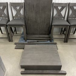 CAITBROOK COUNTER HEIGHT DINING TABLE & 4 CHAIRS