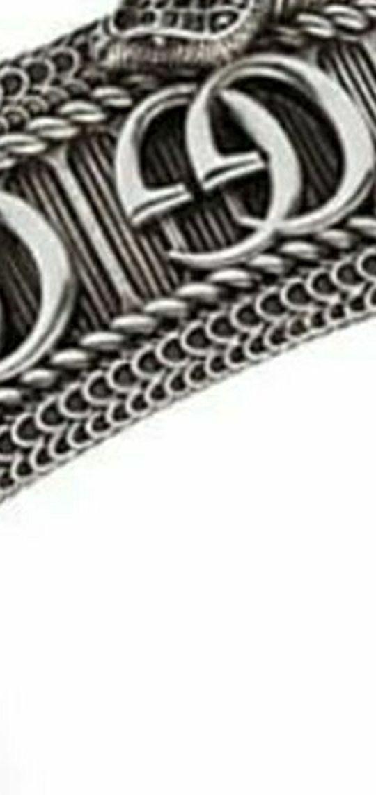 Gucci gg marmont silver snake cuff (Genuine)