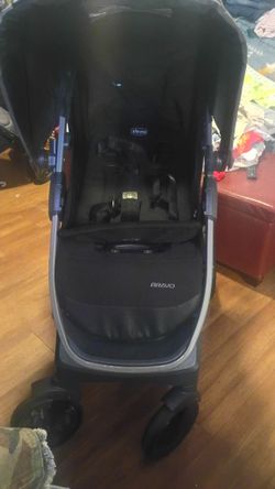 Black And Gray Chicco Bravo Stroller