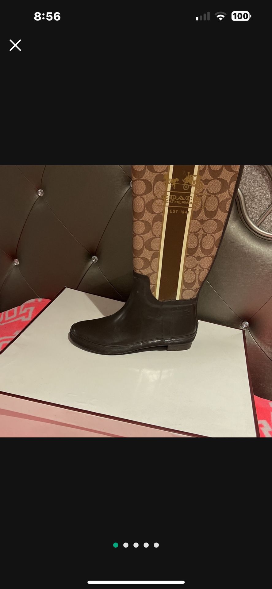Coach rain boots