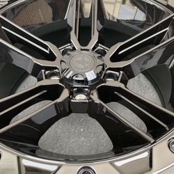 20x9 American Outlaw Black Tint 5x127 wheels