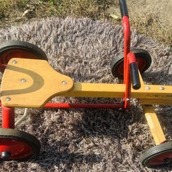 Antique American Flyer Pull- Cart Steel Frame   