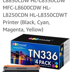 GPC Image Toner Cartridge Compatible for Brother TN336 TN-336 TN-331 TN331 to use with MFC-L8850CDW HL-L8350CDW MFC-L8600CDW HL-L8250CDN HL-L8350CDWT 