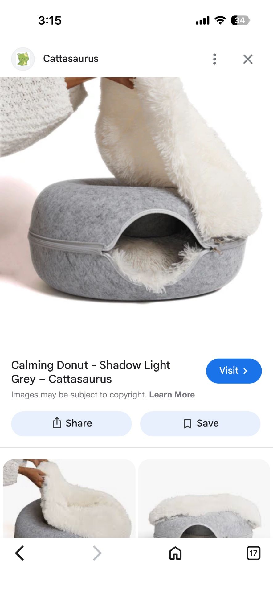 Calming Donut Light Grey