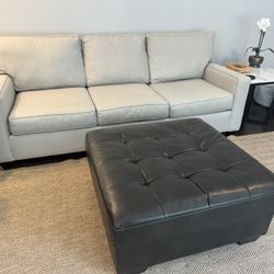  Charcoal Gray Ottoman