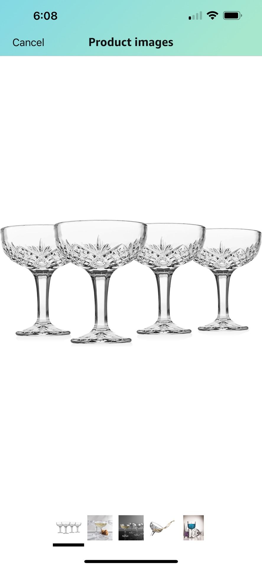 Godinger Champagne Glasses Set Of 56, Champagne Glass Sets, Coupes Barware Glasses