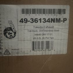 BRAND NEW TAKEDA EXHAUST FOR 2017+ Infiniti Q60