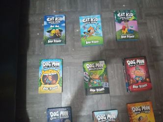 dog man books comic+cat kid