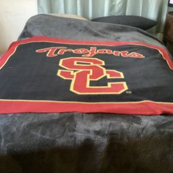 SC Trojans Small Blanket 