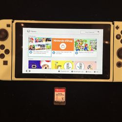 Nintendo Switch 32GB Handheld Console - Green + Super Smash Brothers Game 