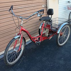 Red 3 Wheel Bicycle