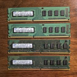 4x 1GB desktop RAM -- 2x DDR2, 2x DDR3 for $10