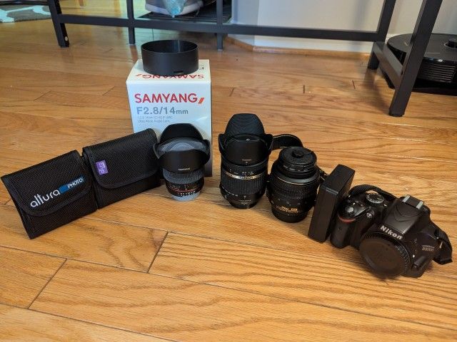Nikon D3200, lenses and filters