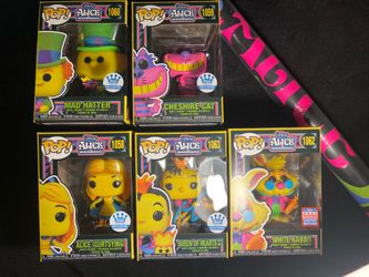Funko Alice in Wonderland BLACKLIGHT Bundle + Poster