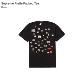 Supreme Pretty Fucked Tee Black Large 