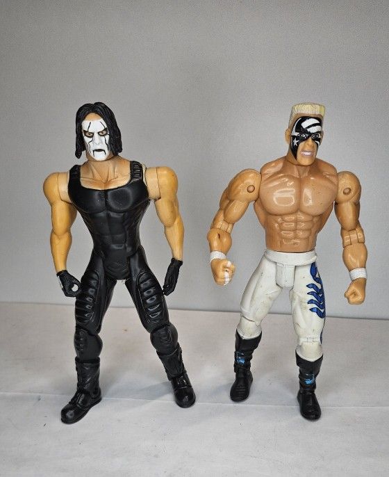 Vintage 99' - 00' WCW Sting Action Figures Marvel
