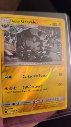 Graveler Pokemon Sun and Moon Holographic 33/111