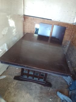 Solid wood table