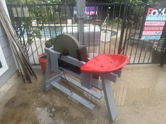Vintage Foot-Pedal Grinding Stone / Sharpener Wheel Bench