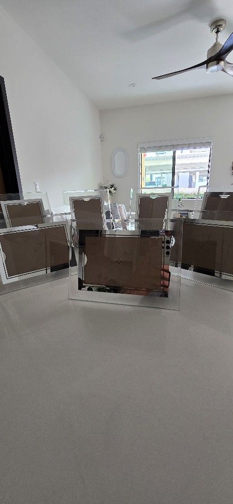 Set of 8 Modern Glass Picture Frames