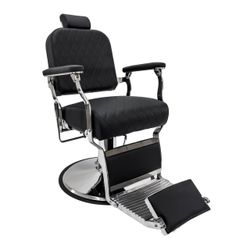 NORO Barber Chair - Chrome on Black