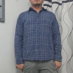 Eddie Bauer plaid button down shirt