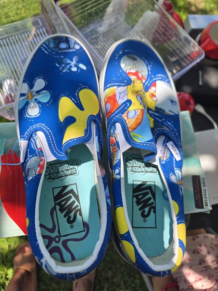 VANS SPONGEBOB SHOES 7.5