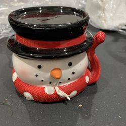YANKEE CANDLE SNOWMAN LILLAR CANDLE HOLDER