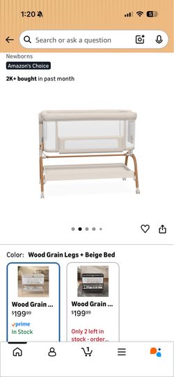 Baby bedside bassinet