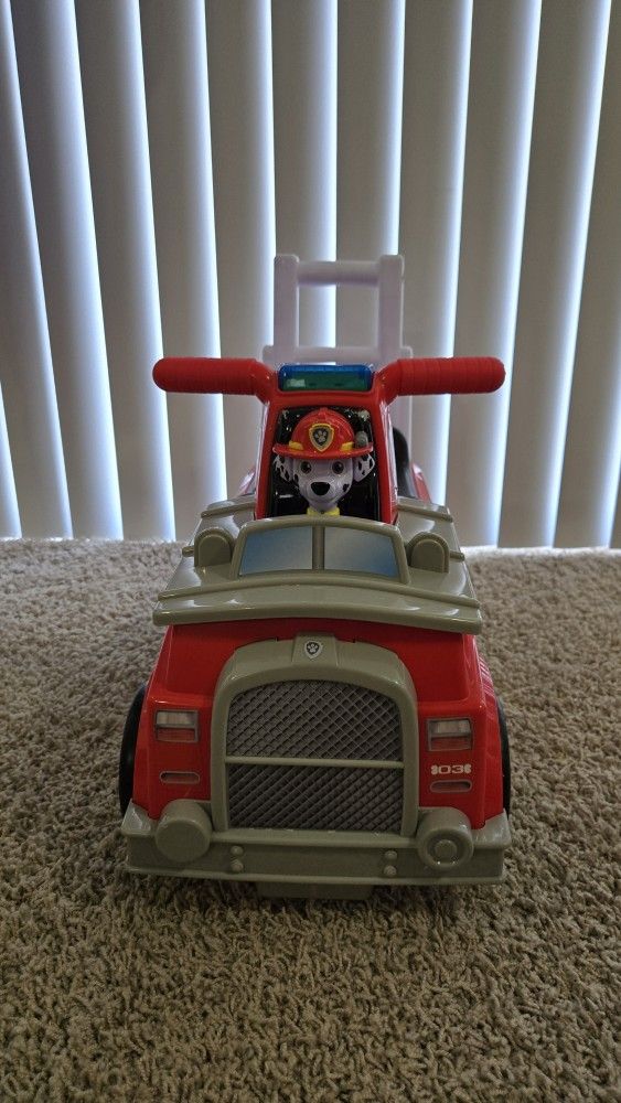 Paw Patrol Marchall Fire Truck Ride On