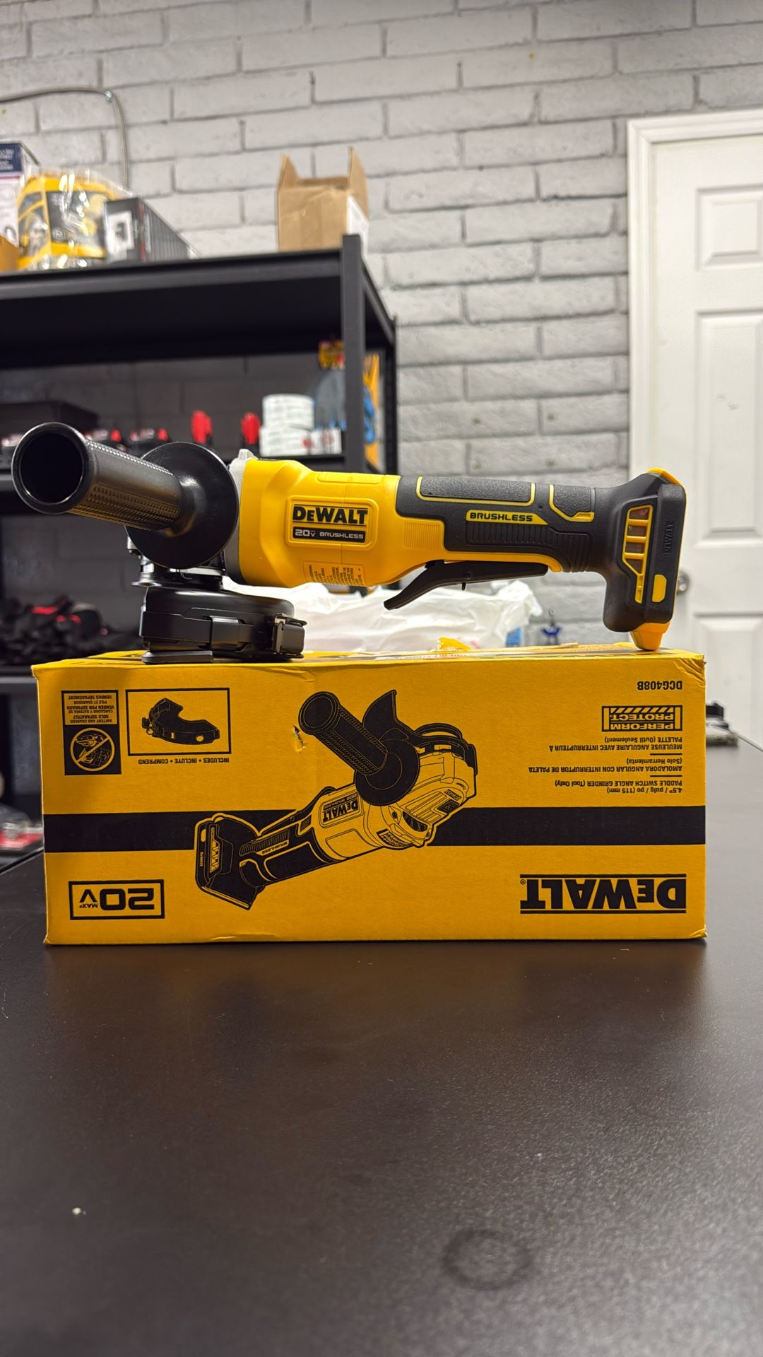 20V MAX Cordless Brushless 4-1/2 in. Angle Grinder with Paddle Switch (Tool Only)