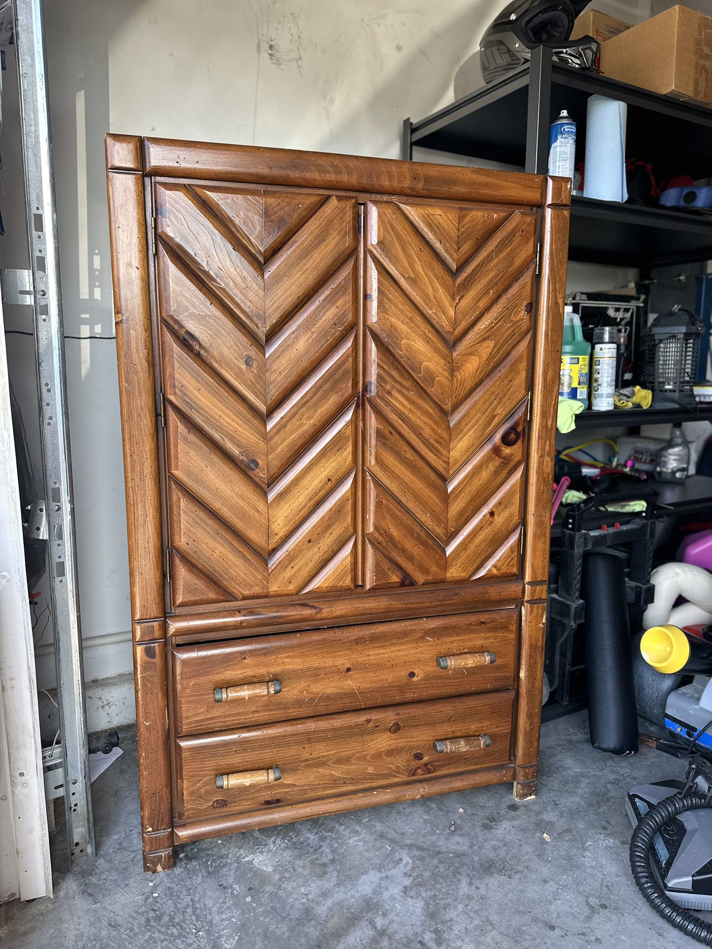 wooden armoire 