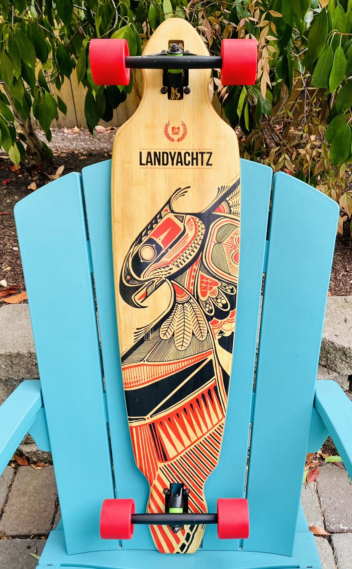 Landyachtz Skateboards Battle Axe” Complete Bamboo Longboard