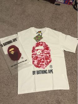 BAPE Shirt ( White + Pink)