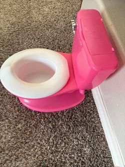 Pink potty chair