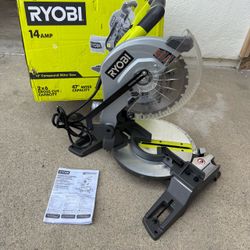 RYOBI 14 Amp Corded 10 in. Compound Miter Saw with LED Cutline Indicator