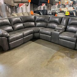 Reclining Sectional In Stock For Immediate Delivery 