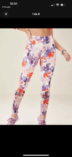 NWT RARE Fabletics Stella High Waisted Floral Mesh Legging