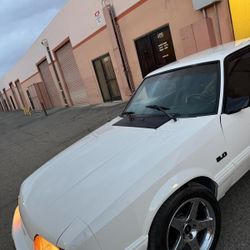 1990 Ford Mustang 5.0 (White With All Black Interior)