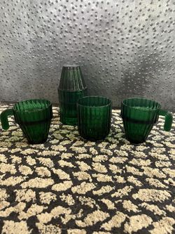 Rare Retro 6 x DOIY Saguaro Stacking Cactus Green Glass Drinking Glass  Tumbler Cacti for Sale in Fallbrook, CA - OfferUp