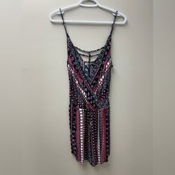 Lily Morgan Blue, White &amp; Red Romper
