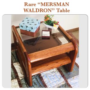 A Beautiful Vintage Mersman Waldron Mid Century Solid Oak Table