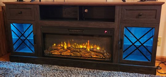 TV Stand with Fireplace